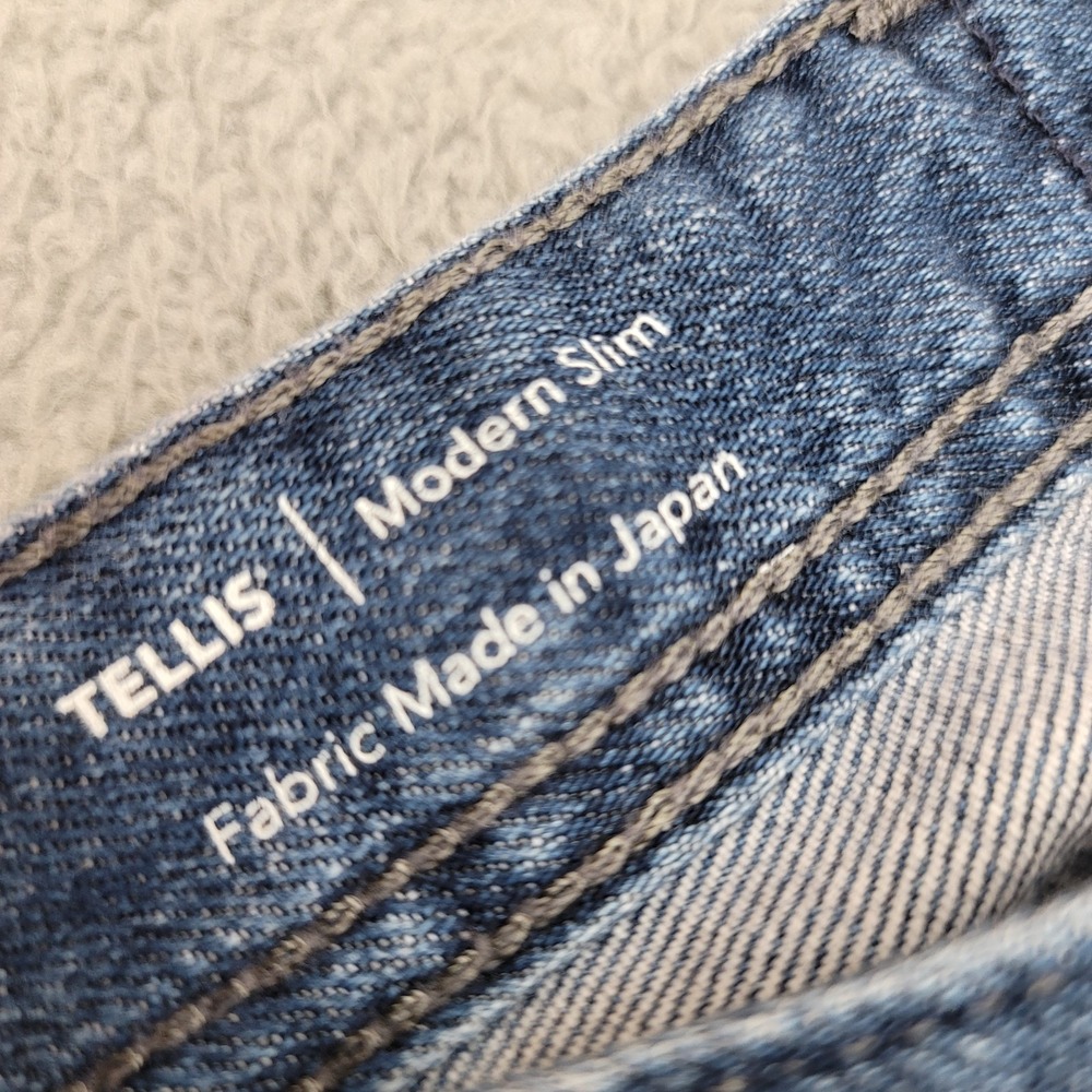 AG Adriano Goldschmied Jeans Mens 38x31 Blue Tellis Modern Slim Fit Japan Fabric
